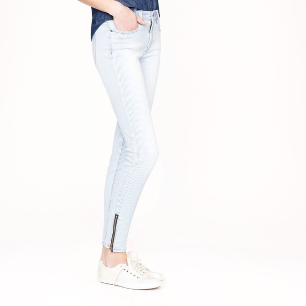 ❤️HOST PICK J.Crew Toothpick Railroad Stripe Denim